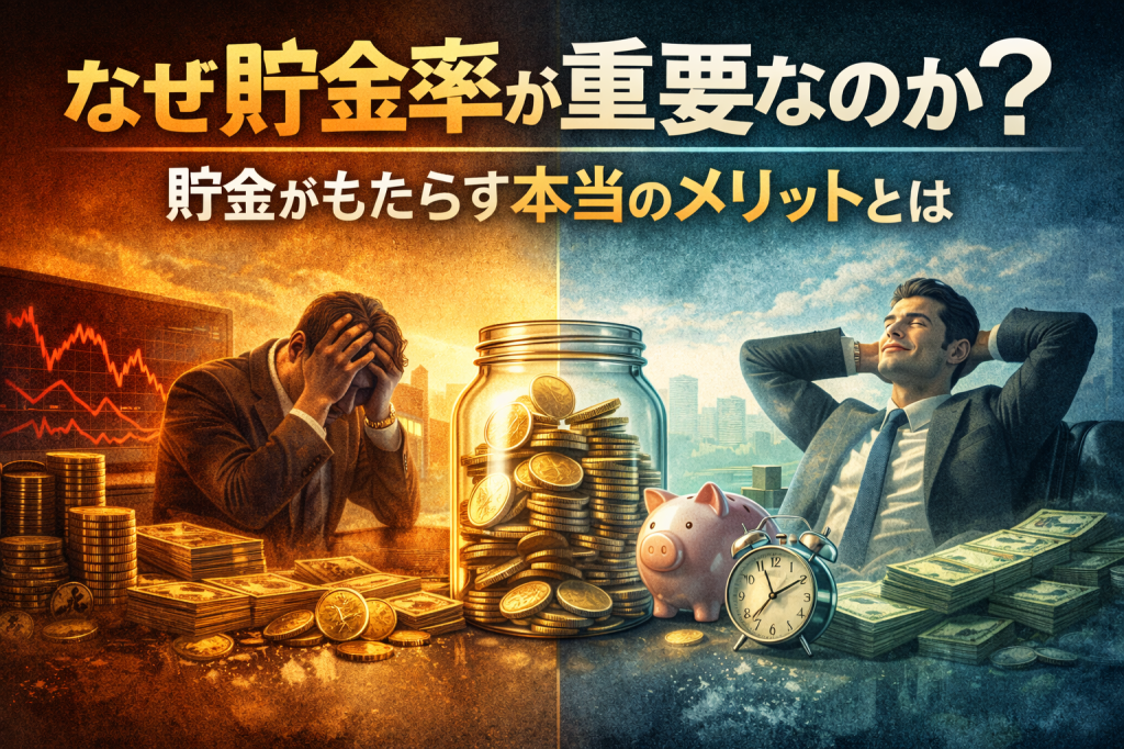 なぜ貯金率が重要なのか？貯金がもたらす本当のメリットとは